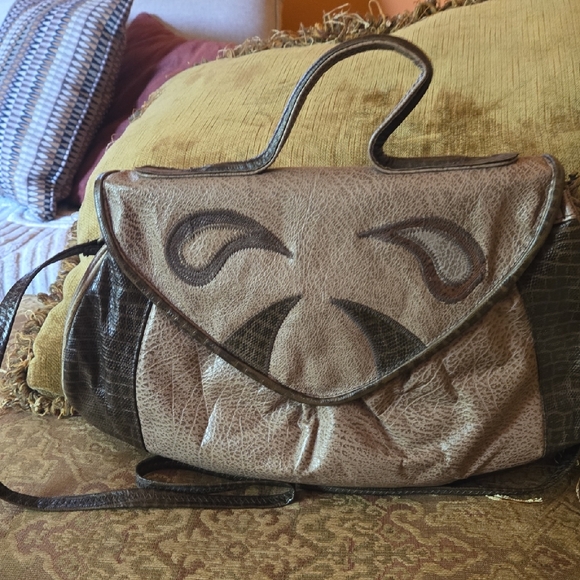 Stylish Brown Leather Women's Bag - Picture 1 of 3